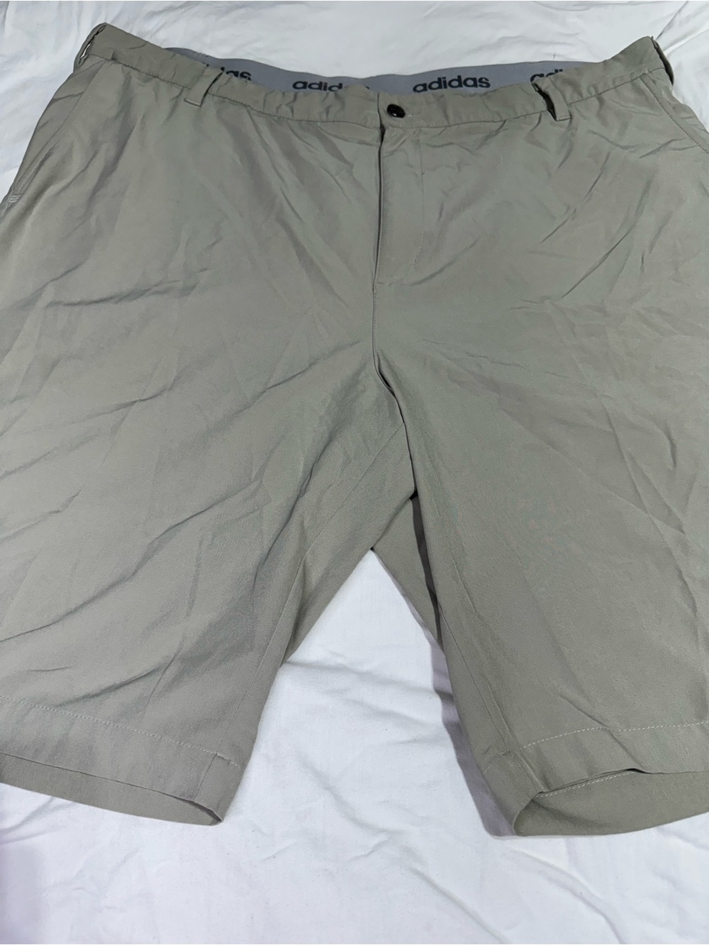 adidas Men's Light Khaki Hybrid Shorts